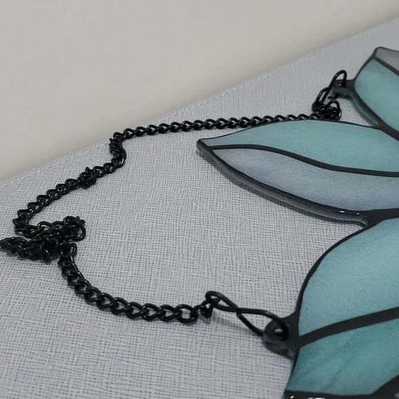 Stained Glass Flower Shape with Chain for Hanging - Picture 6 of 10